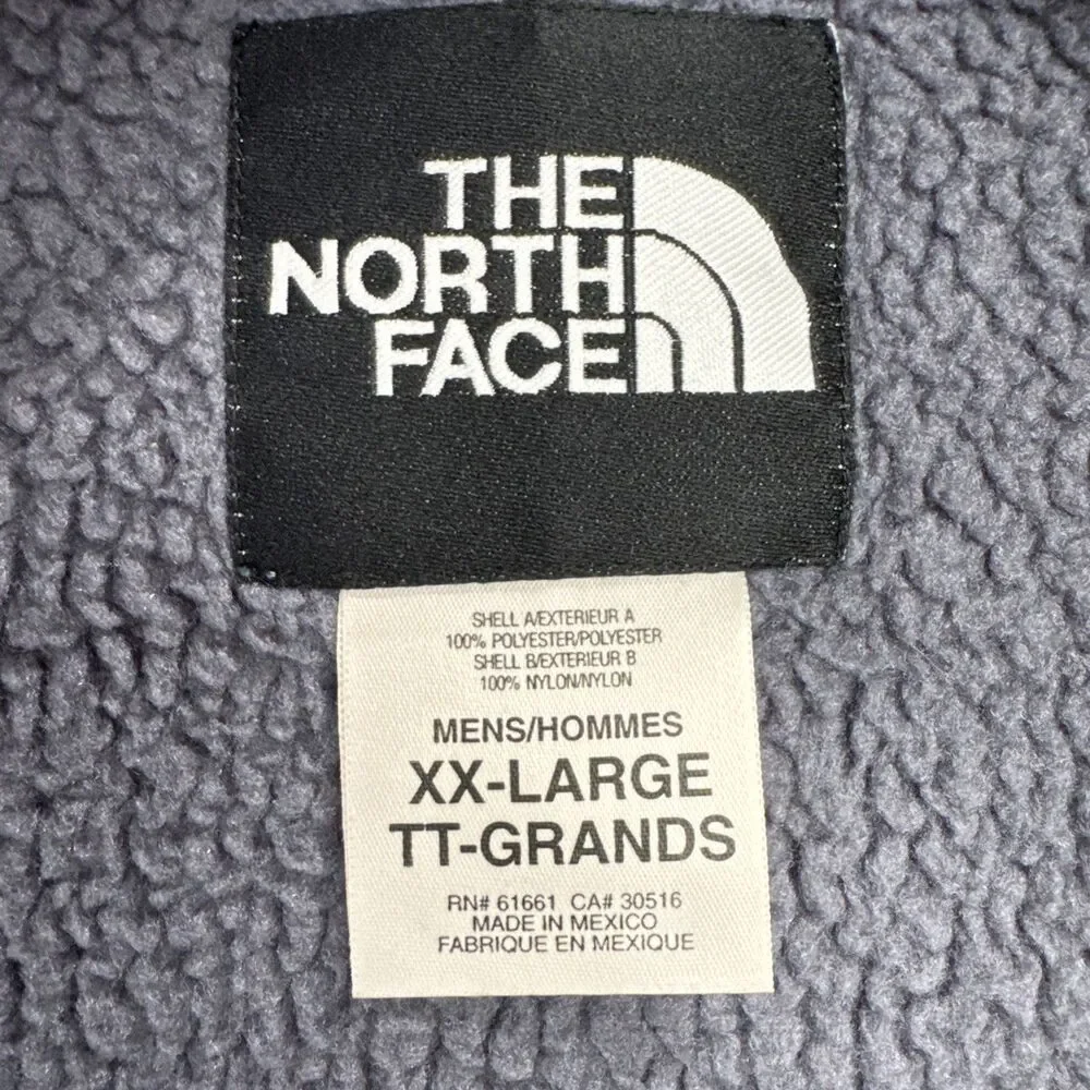 The North Face Men’s XXL Gray Black Full Zip Fleece Jacket Style B8052